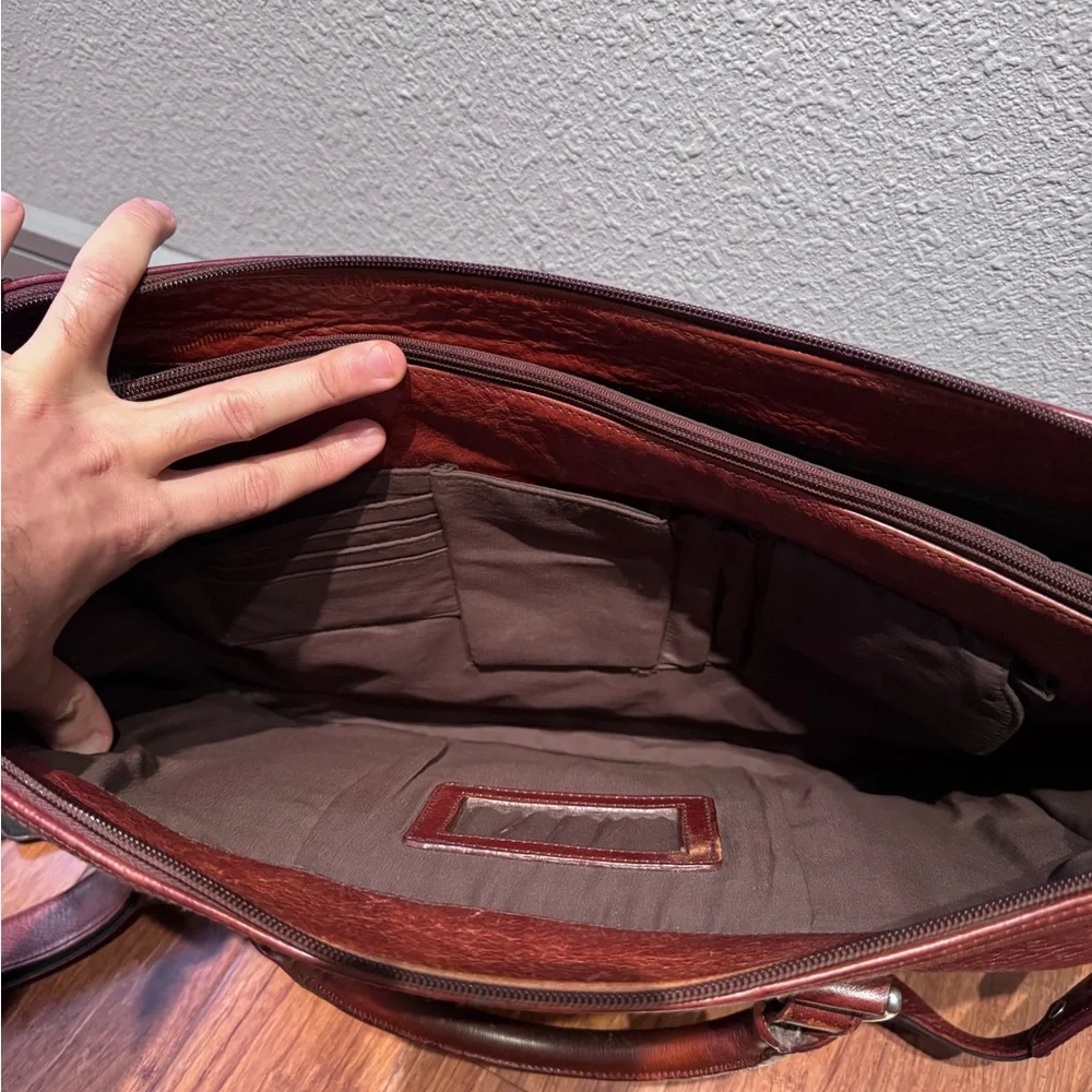 Ellington Brown Leather Briefcase